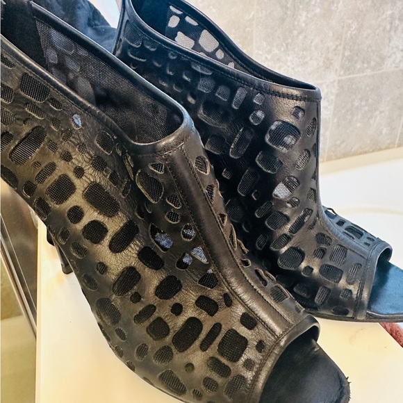 Authentic Chanel Open Toe Shoe Boots - Picture 6 of 10